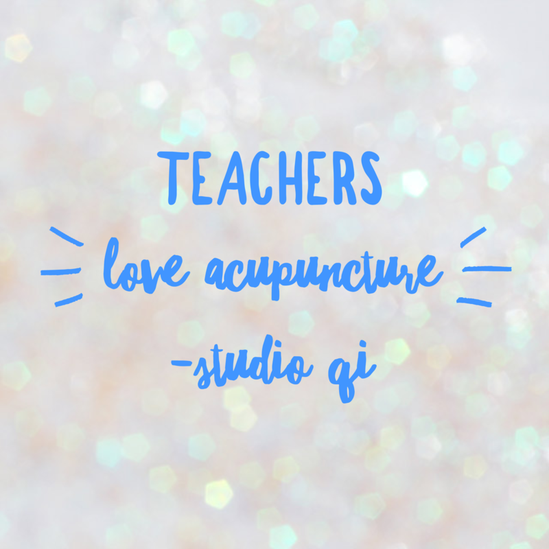 Teachers love acupuncture Teachers love acupuncture
